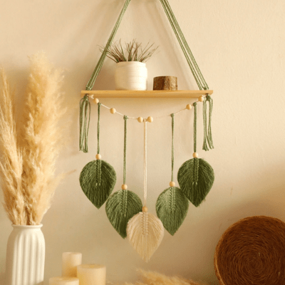 Étagère Murale en Macramé | Boho™ - JardinPam