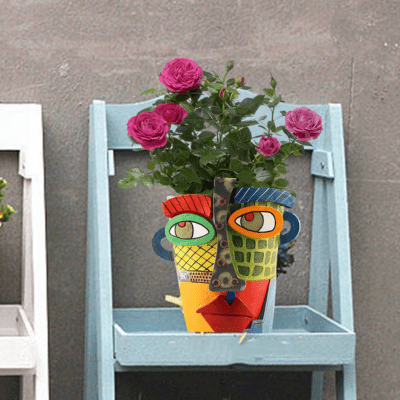 Pot de fleur tête d'art | Picasso™ - JardinPam